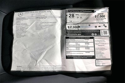 2025 Mercedes-Benz GLA GLA 250 4MATIC®
