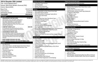 2016 Chrysler 200 Limited