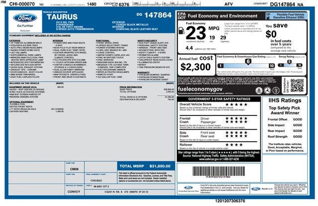 2013 Ford Taurus SEL