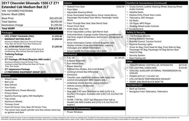 2017 Chevrolet Silverado 1500 LT LT2