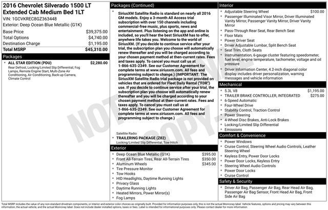 2016 Chevrolet Silverado 1500 LT LT1