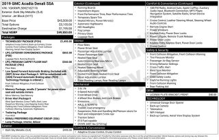 2019 GMC Acadia Denali