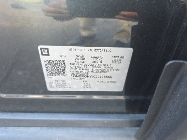 2018 Chevrolet Traverse LT Cloth w/1LT