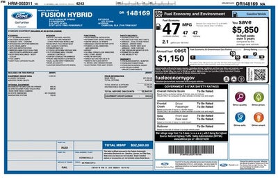 2013 Ford Fusion Hybrid SE