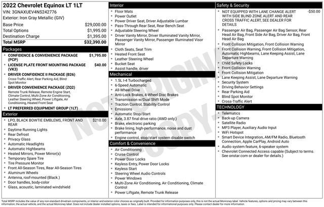 2022 Chevrolet Equinox LT