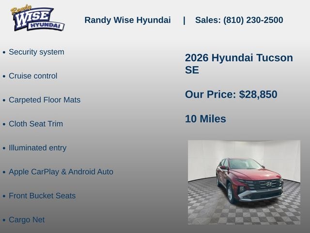 2026 Hyundai TUCSON SE FWD