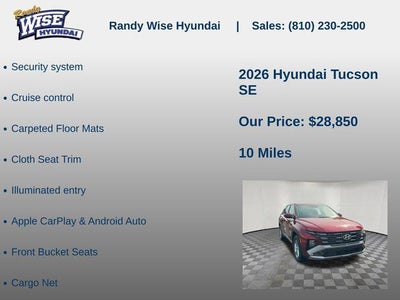 2026 Hyundai TUCSON SE FWD