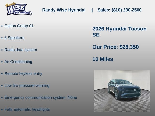 2026 Hyundai TUCSON SE FWD