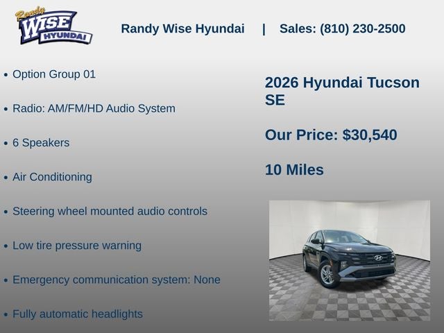 2026 Hyundai TUCSON SE AWD