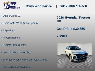 2026 Hyundai TUCSON SE AWD