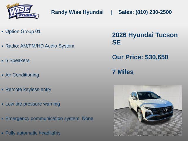 2026 Hyundai TUCSON SE AWD