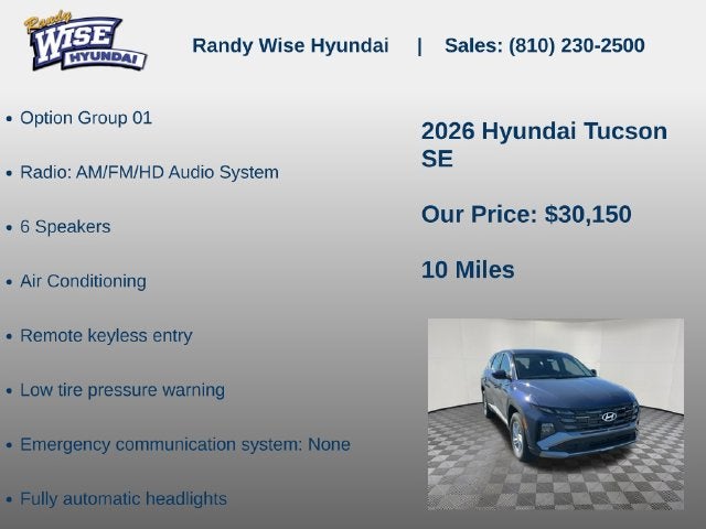 2026 Hyundai TUCSON SE AWD