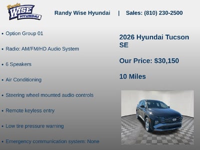 2026 Hyundai TUCSON SE AWD