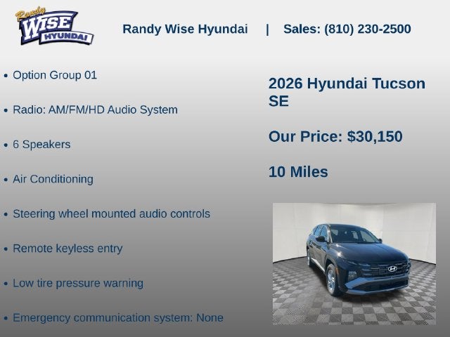2026 Hyundai TUCSON SE AWD