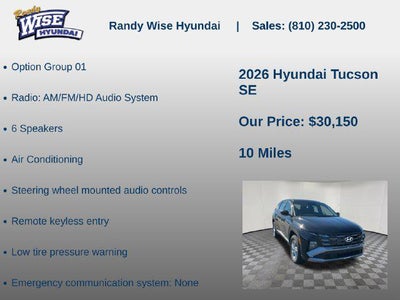 2026 Hyundai TUCSON SE AWD