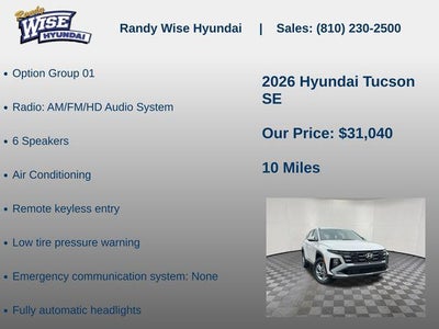 2026 Hyundai TUCSON SE AWD