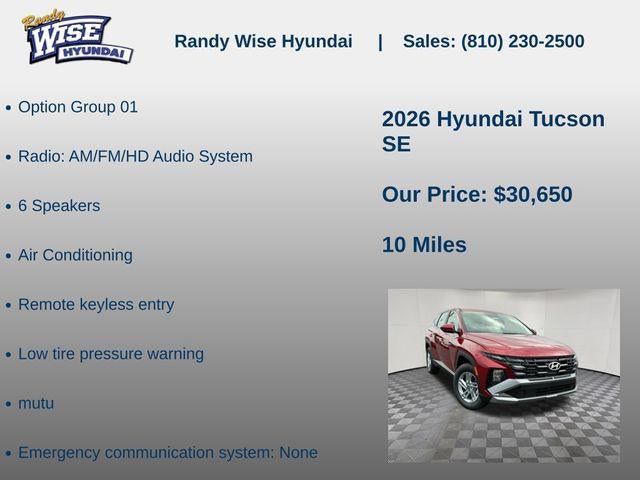 2026 Hyundai TUCSON SE AWD