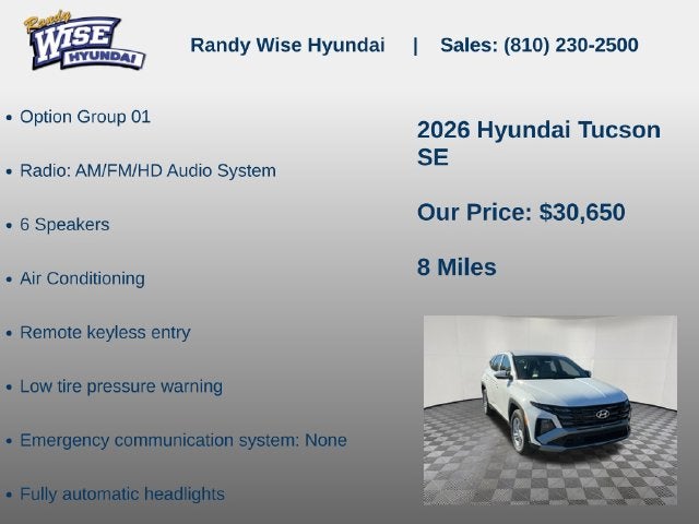 2026 Hyundai TUCSON SE AWD