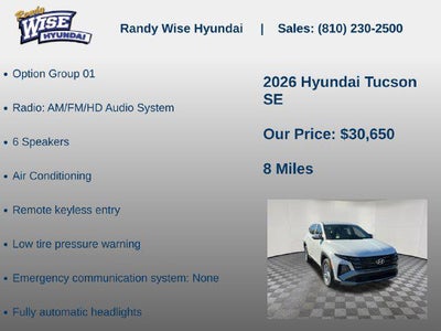 2026 Hyundai TUCSON SE AWD