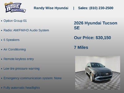 2026 Hyundai TUCSON SE AWD