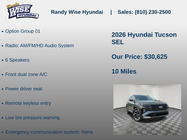 2026 Hyundai TUCSON SEL FWD