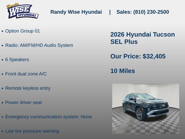 2026 Hyundai TUCSON SEL Plus AWD