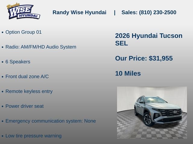 2026 Hyundai TUCSON SEL AWD