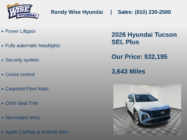 2026 Hyundai TUCSON SEL AWD