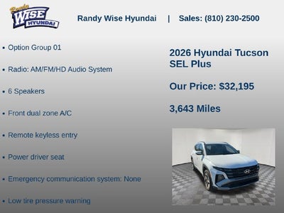2026 Hyundai TUCSON SEL AWD
