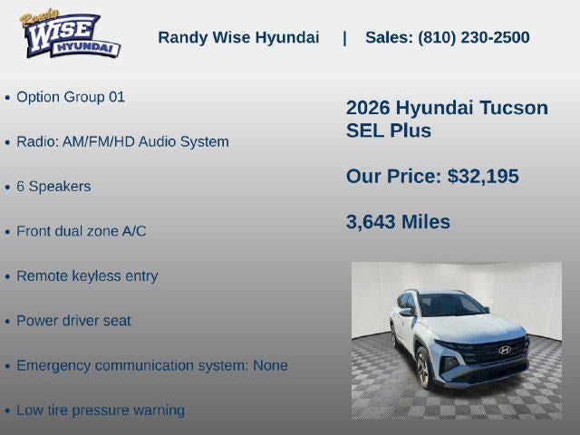 2026 Hyundai TUCSON SEL AWD