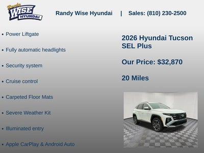 2026 Hyundai TUCSON SEL Plus AWD