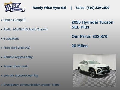 2026 Hyundai TUCSON SEL Plus AWD