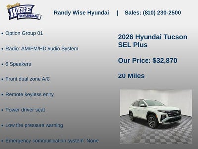 2026 Hyundai TUCSON SEL Plus AWD