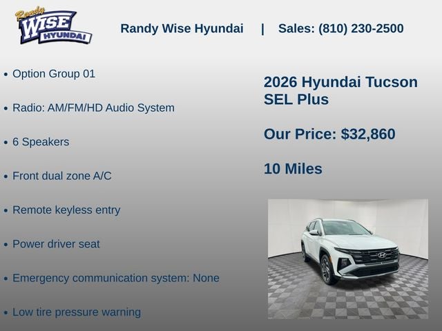 2026 Hyundai TUCSON SEL Plus AWD