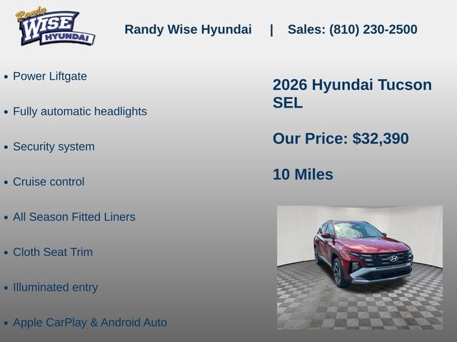 2026 Hyundai TUCSON SEL AWD