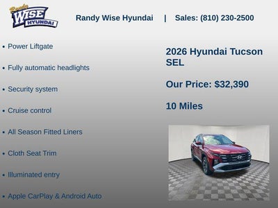 2026 Hyundai TUCSON SEL AWD