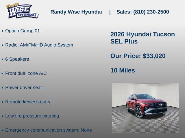 2026 Hyundai TUCSON SEL AWD