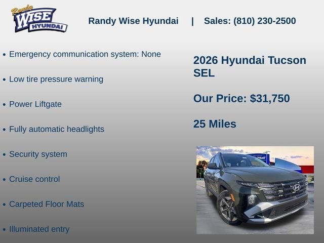 2026 Hyundai TUCSON SEL