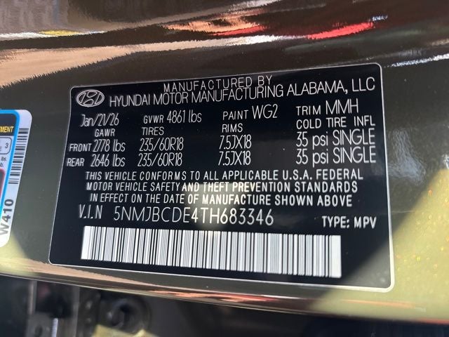 2026 Hyundai TUCSON SEL