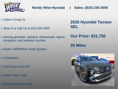 2026 Hyundai TUCSON SEL