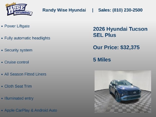 2026 Hyundai TUCSON SEL AWD