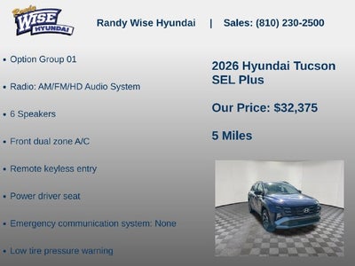 2026 Hyundai TUCSON SEL AWD