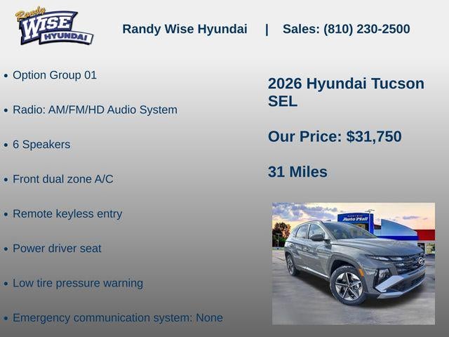 2026 Hyundai TUCSON SEL AWD