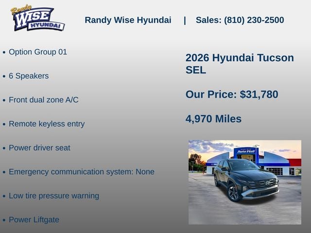 2026 Hyundai TUCSON SEL AWD