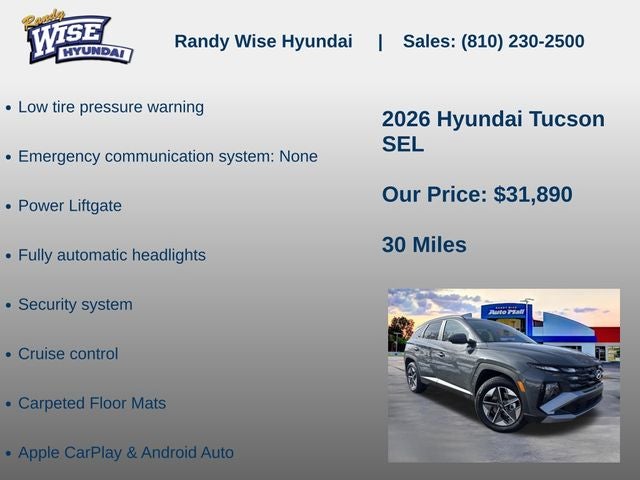 2026 Hyundai TUCSON SEL AWD