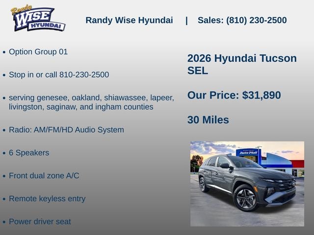 2026 Hyundai TUCSON SEL AWD