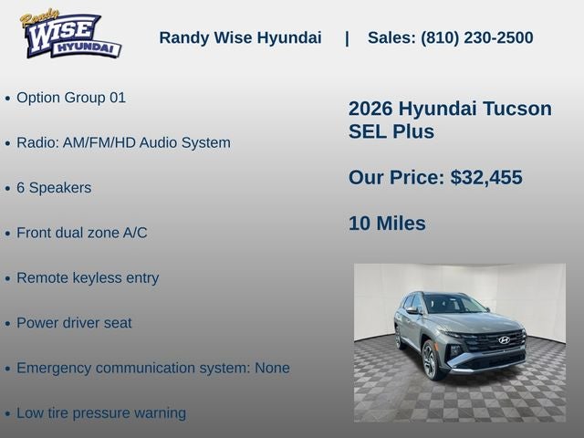 2026 Hyundai TUCSON SEL Plus AWD