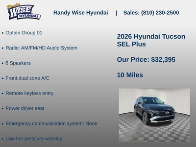 2026 Hyundai TUCSON SEL Plus AWD