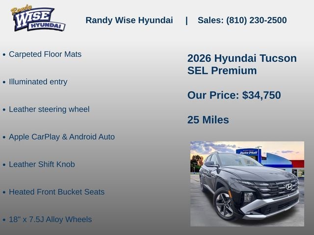 2026 Hyundai TUCSON SEL Premium AWD