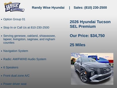 2026 Hyundai TUCSON SEL Premium AWD